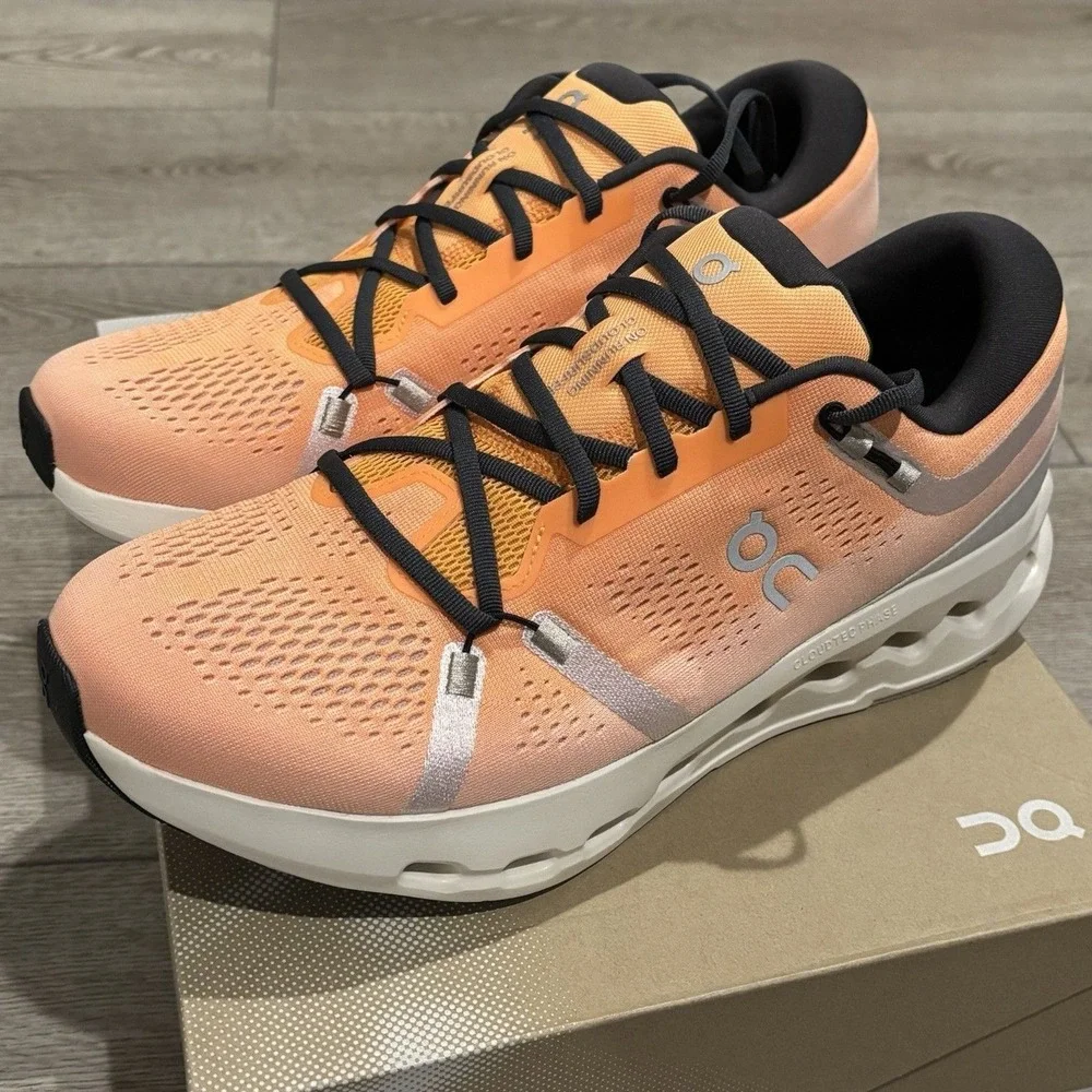On Cloud Cloudsurfer 2 Tangerine Ivory Men's Size 12.5 Running Athletic Shoes